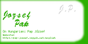 jozsef pap business card